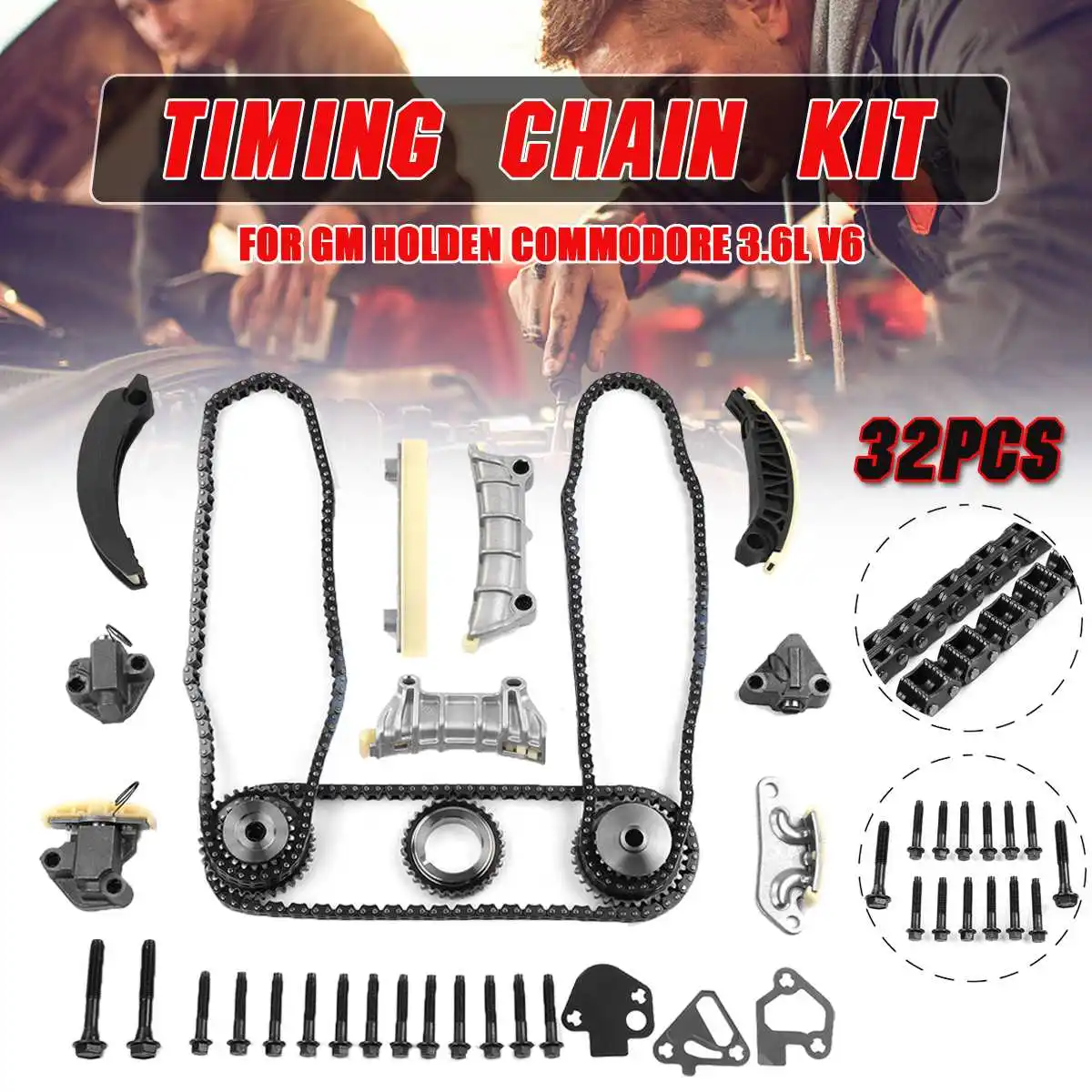

Timing Chain Kit For GM for Holden Commodore VZ VE Alloytec LY7 LLT 3.6L V6 w/Gears Automobiles Engines & Components