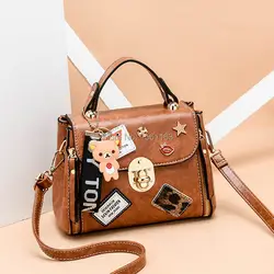 Модные из искусственной кожи Сумки сумка большого пространства Crossbody сумки для Для женщин Курьерские сумки