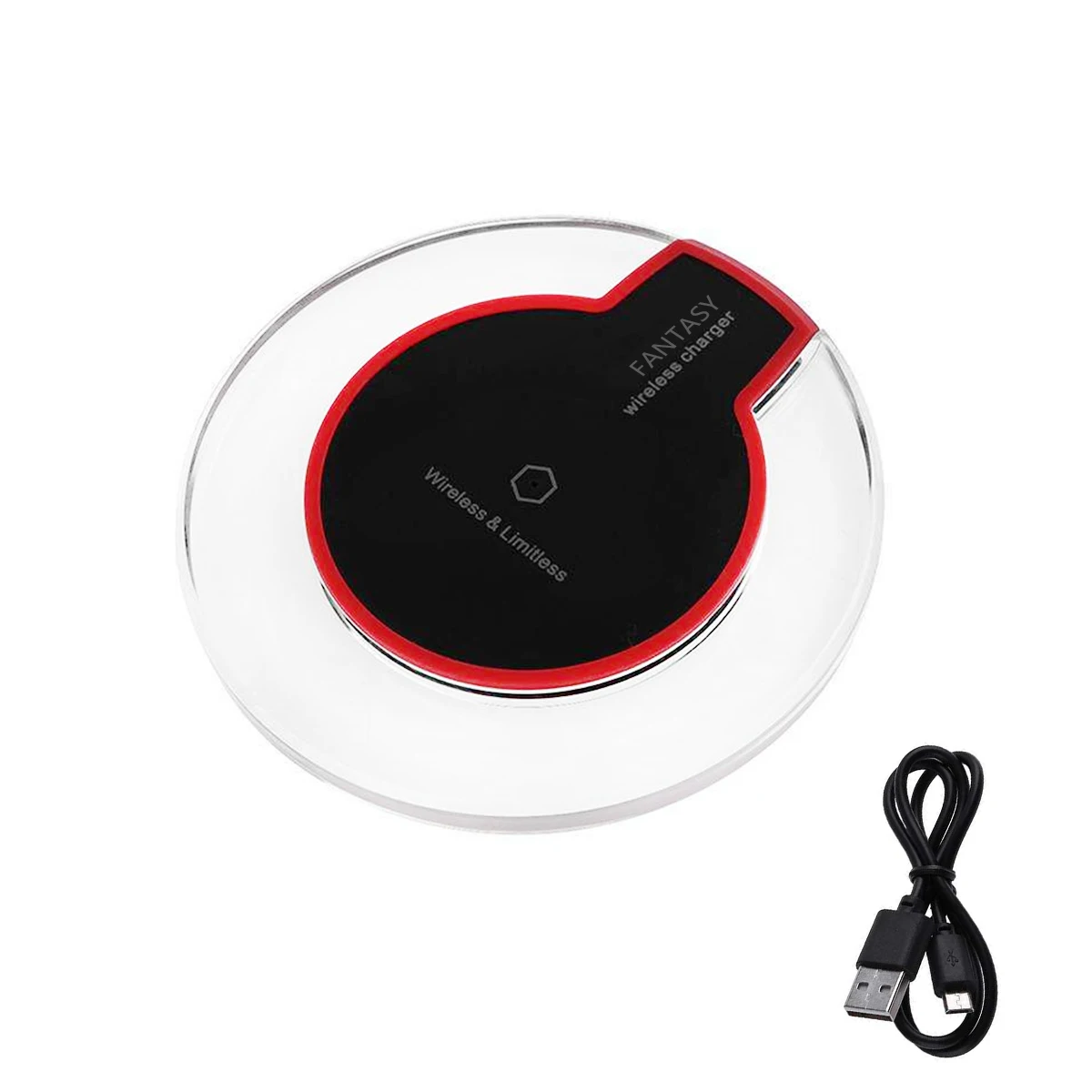 

SOONHUA K9 Ultra Thin Crystal Wireless Charger Qi Wireless Charging Base With Intelligent Over Voltage Protection for Smartphone
