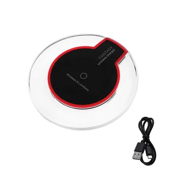 

SOONHUA K9 Ultra Thin Crystal Wireless Charger Qi Wireless Charging Base With Intelligent Over Voltage Protection For Smartphone