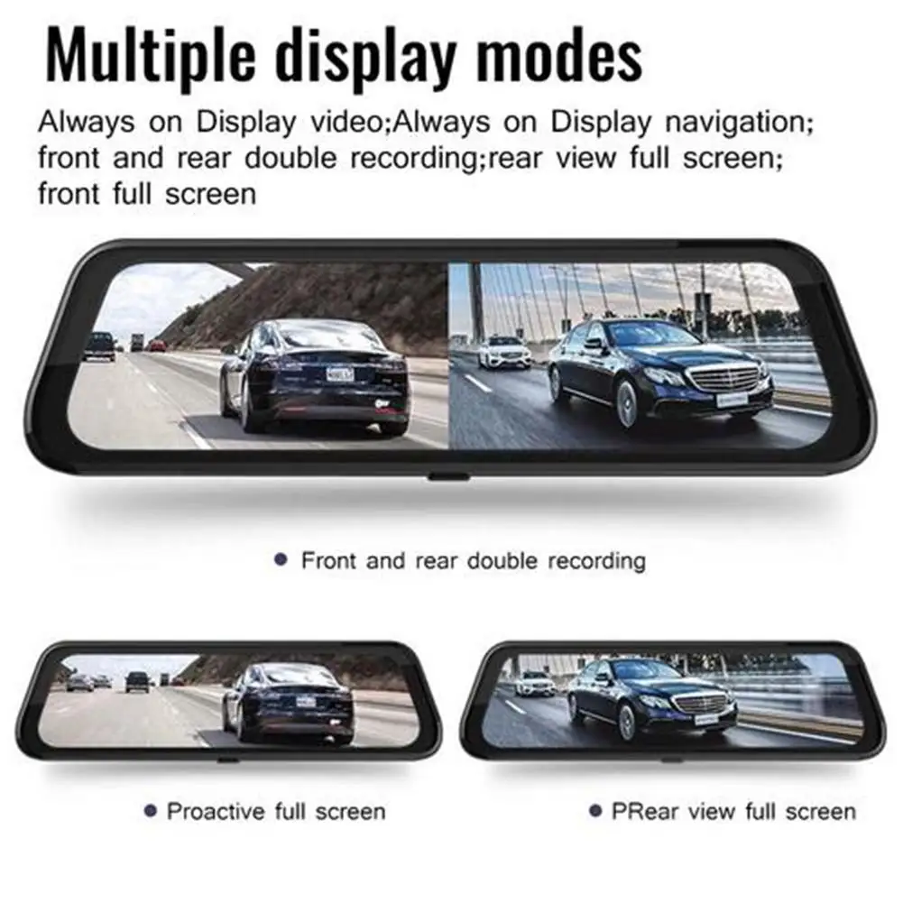 

10 Inches Car Rearview Mirror Car Dvr Driving Recorder IPS Touch Screen Dash Camera Full HD 1080P Rear View Camera Night Vision