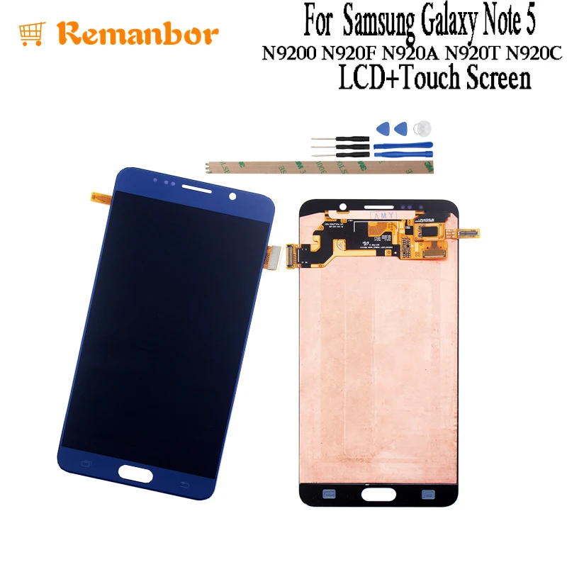 Remanbor для samsung Galaxy Note 5 ЖК-дисплей N9200 N920F N920A N920T N920C Дисплей и Сенсорный экран