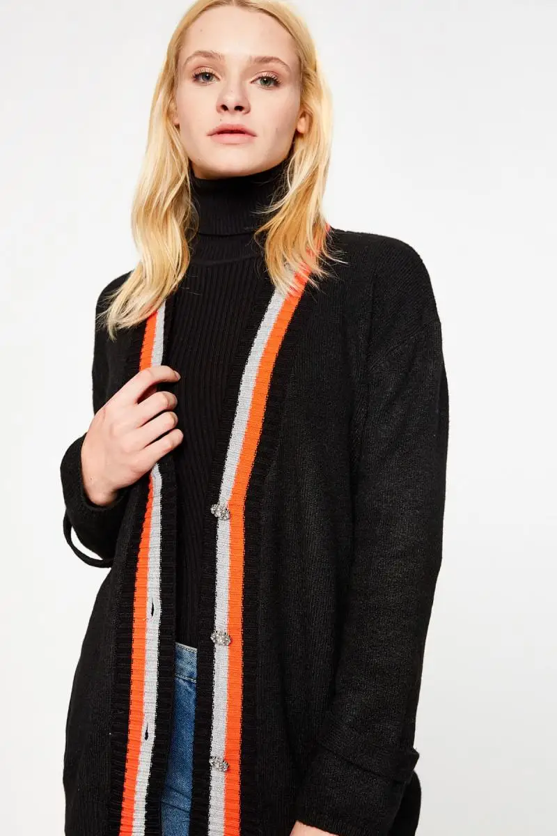 Koton Women Black Cardigan 8KAK92597HT