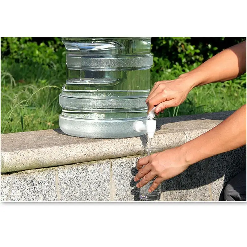 Профессионально бытовой ведро воды Анти высоких температур Пластик Открытый питьевой ведро для хранения ведро с краном
