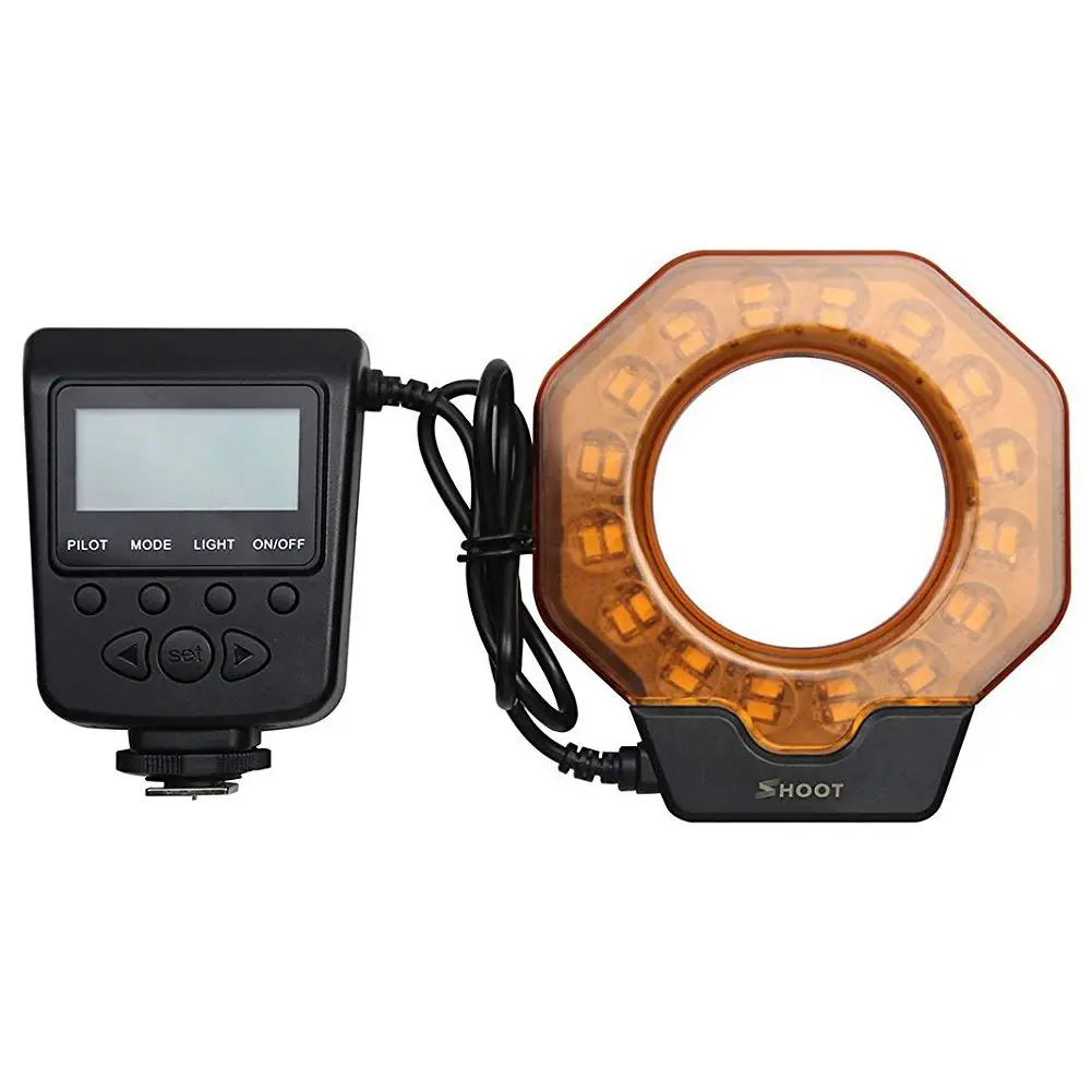 

Top Deals SHOOT XT-103C Macro LED Ring Flash Light for Canon 5D MarkIII 5D MarkII 650D/T4i 600D/T3i 550D/T2i 1100D/T3 60D 7D N
