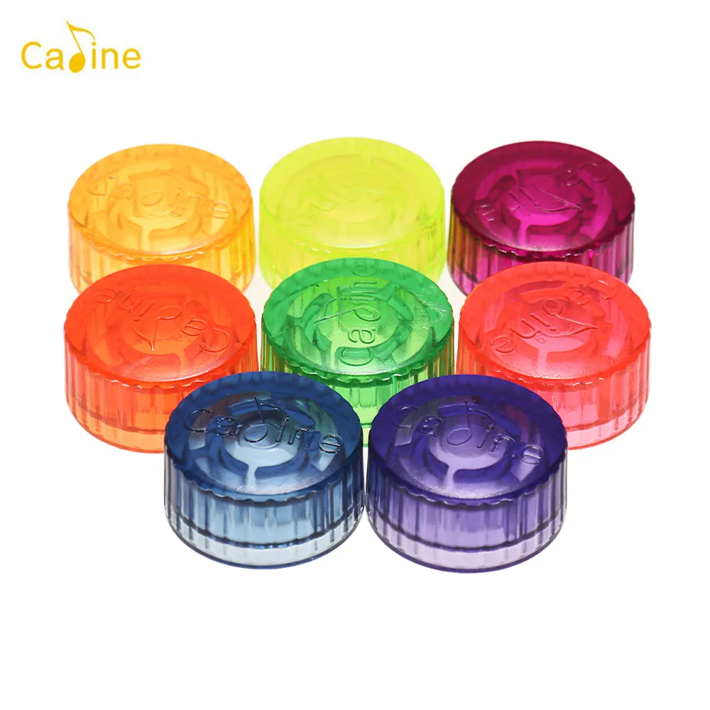 

Caline 8pcs Guitar Effect Pedal Footswitch Topper Protector Colorful Plastic Bumpers for Electric Guitar Pedal