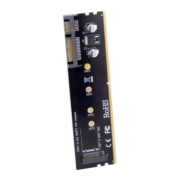 

CY M.2 NGFF B/M-key SSD to SATA 22pin Hard Disk Adapter PCBA with DDR4 Connector Holder