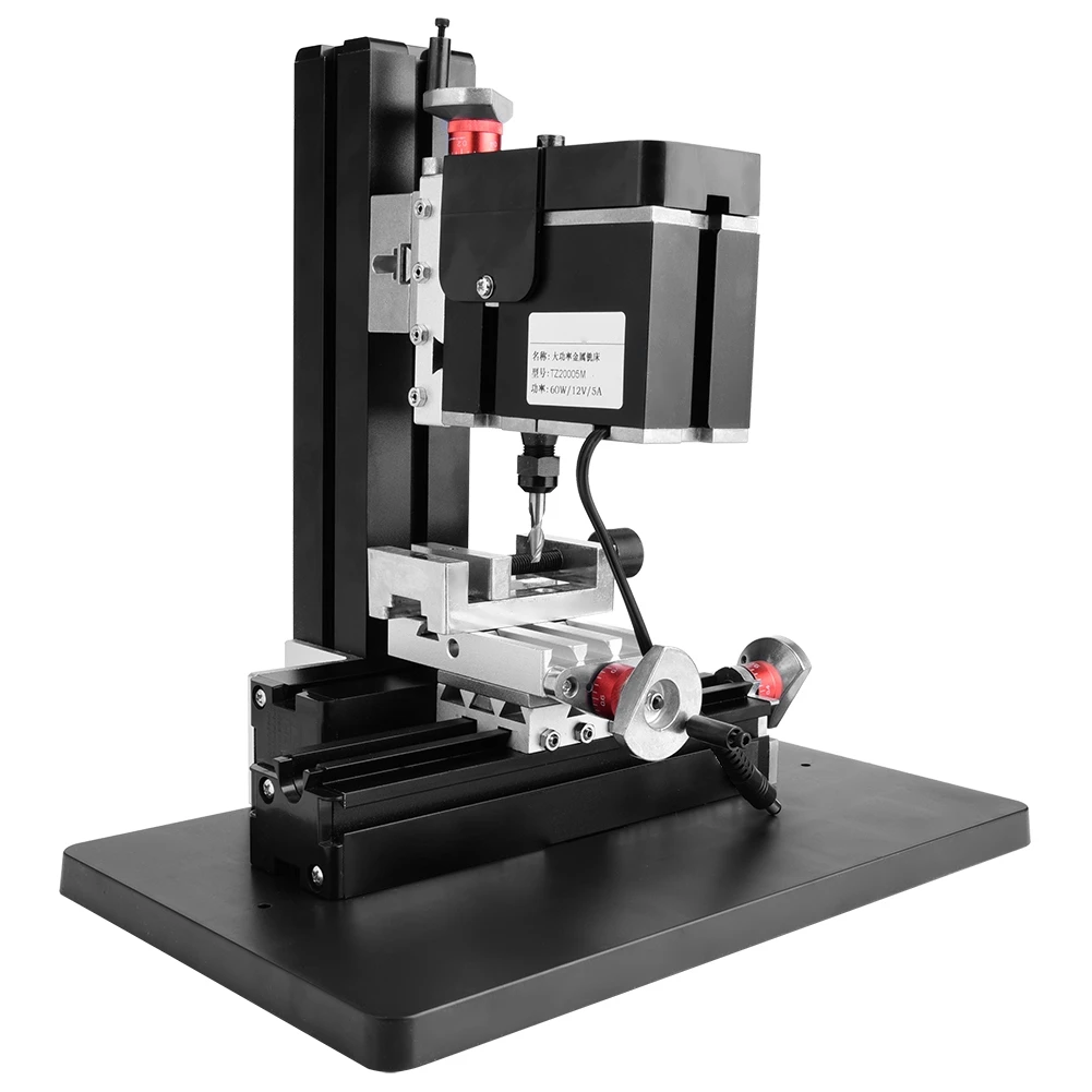 60W 12000RPM Mini Metal Lathe DIY Miniature Milling Machine 100-240V ...