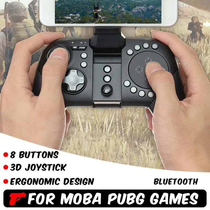 

Game G5 Wireless Bluetooth Gamepad Sir Controller Touchpad For MOBA/FPS Games +Bracket Full-Haptic Trackpad Controllers