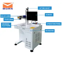 Лучшее качество 20 Вт CNC волоконная лазерная маркировочная машина для дерева/металла/стали cnc ювелирные изделия роторный гравировальный