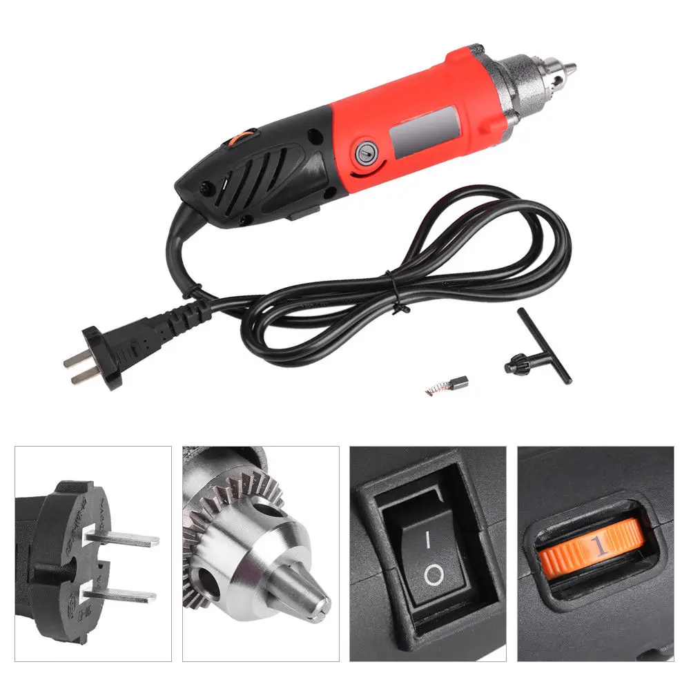 

2018 110V Electric Mini Drill Grinder Variable Speed Power Polishing Rotary Tool