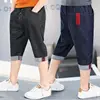 Hot Sale 2019 Kid Boys Shorts Blue Short Pants Denim Jeans Shorts Adjustable Elastic Waistband Trousers Summer Children Clothing 1