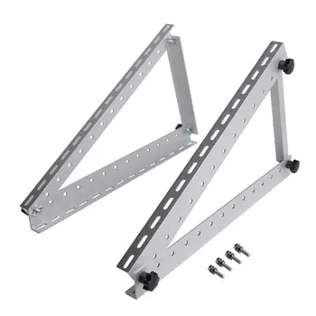 

Metal 100W Solar Panel Mounting Bracket Set Porous triangular bracket Aluminum Roof Carvan Solar System installation accessories
