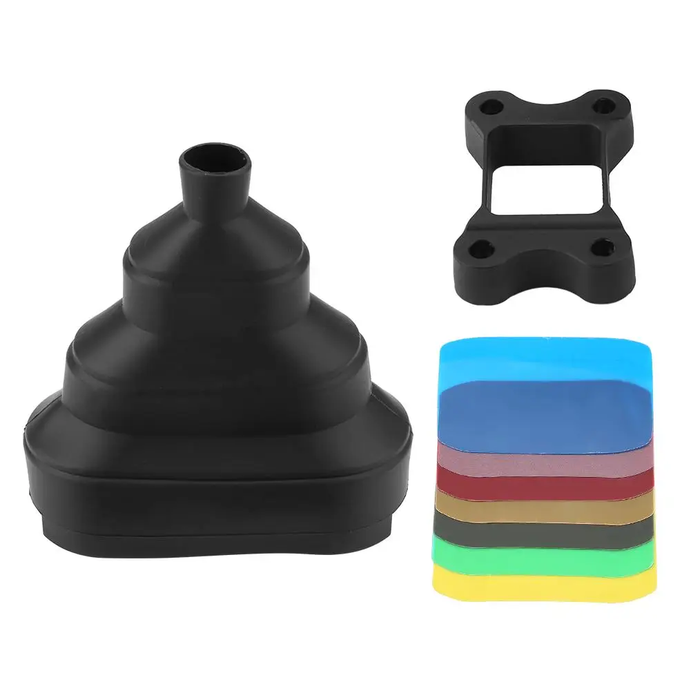 

Flash Speedlite Filter Diffuser Beam Tube Conical Snoot with Fixed Sleeve Rubber Adjustable