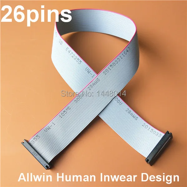 8pcs wholesale Konica Km512 print head cable/Allwin Human Design printer flat data cable 26pins 40cm long durable | Компьютеры и офис