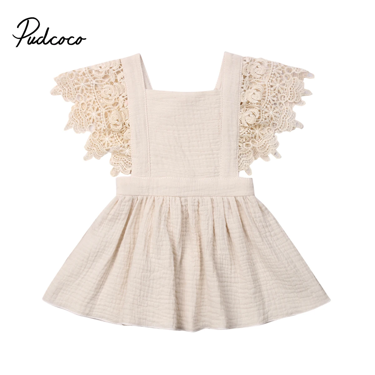 

Cute Princess Sleeveless Ruffle Dress Cotton Casual Lace Tutu Dress for Newborn Baby Girl Infant Children Clothes Kid Clothing