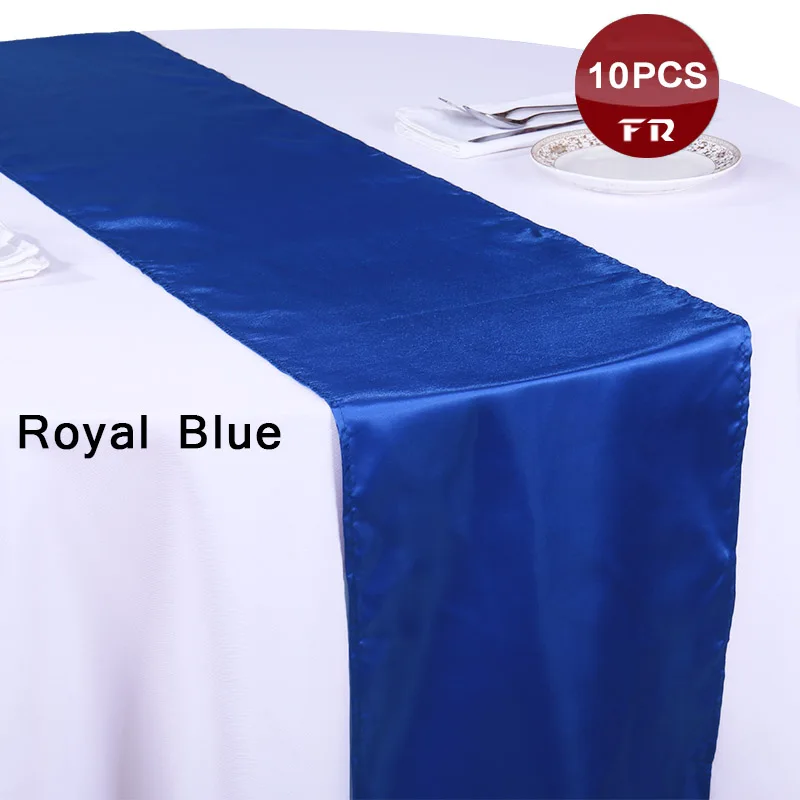

Shipping FREE 10pc/lot Table Runner Satin Table Runners of Wedding 12"X108" Satin Table Overlays Runner Sashes for Party Event