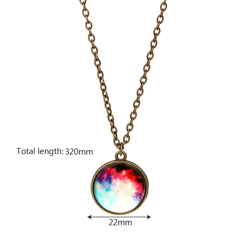 YOSOLO Universe in the Necklace Alloy Hanging Ornaments Car Rear View Mirror Ornament Car Pendant Auto Decoration