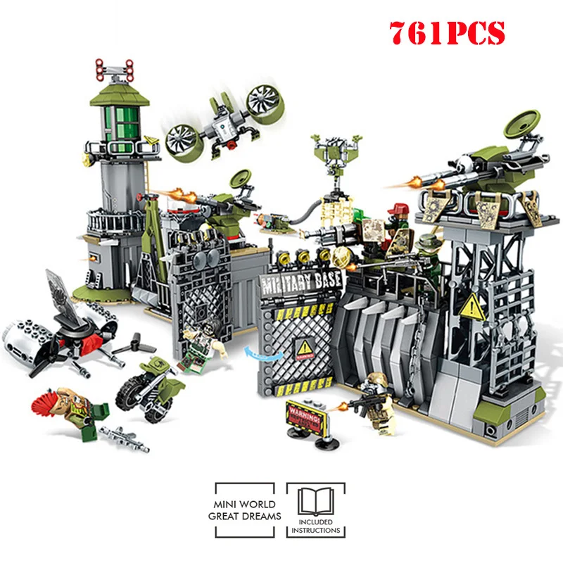 

Swat War Building Blocks Compatible Military Weapon Legoed City World War Army Enlighten Bricks Toys For Children Gift WJ009