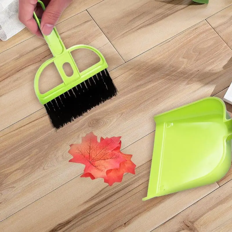 Mini barrido cepillo de limpieza cepillo escoba pequeña pala conjunto de teclado cepillo de limpieza para la cocina del coche Estufa de de gas