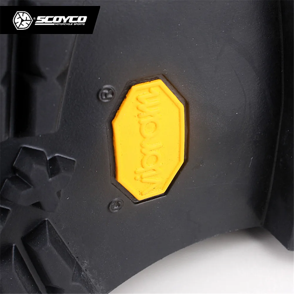 SCOYCO VIBRAM мотоциклетные байкерские ботинки Мужские в байкерском стиле обувь для