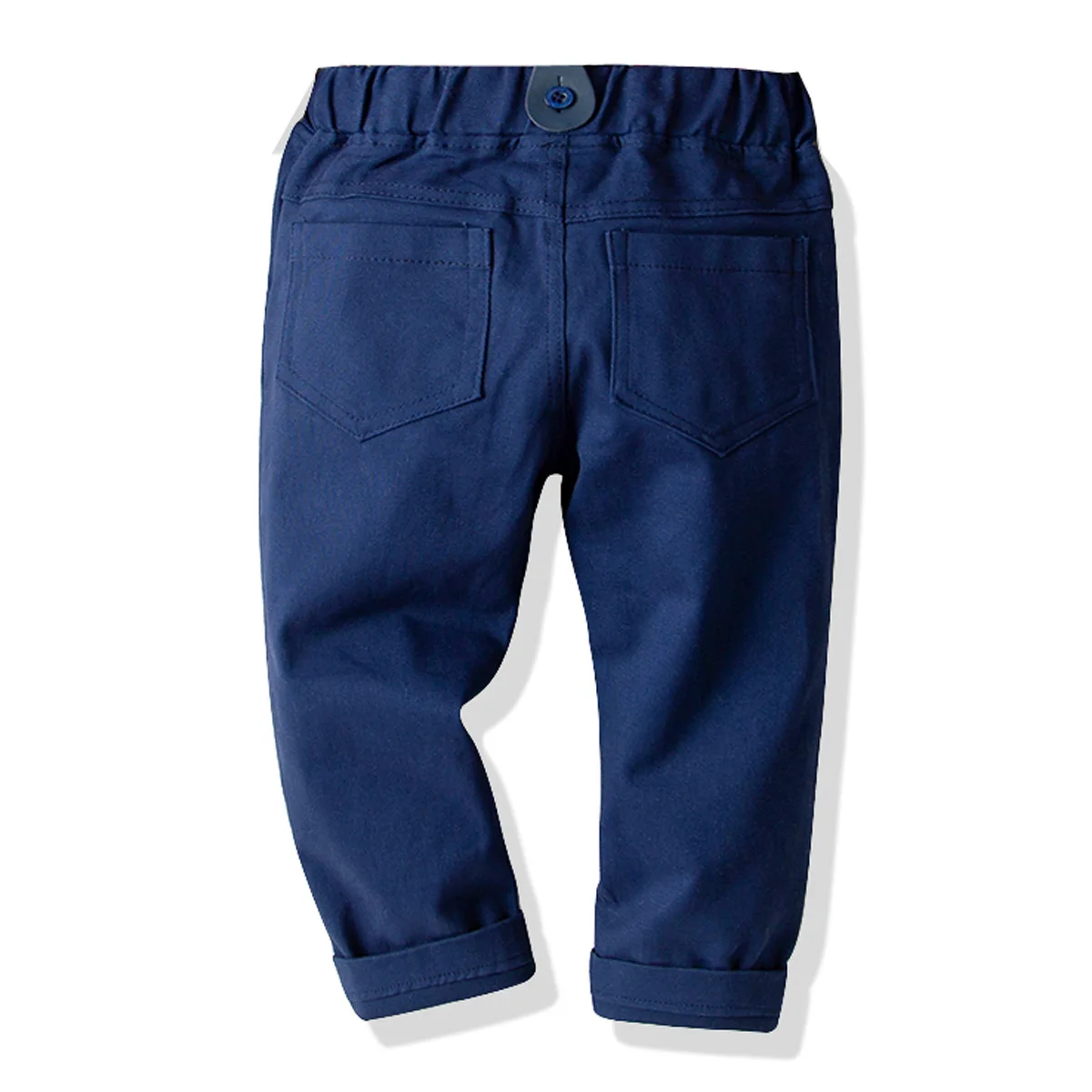 HI& JUBER/ джинсы с подтяжками для мальчиков весенне-Осенняя детская одежда на пуговицах для малышей трендовая детская одежда, брюки