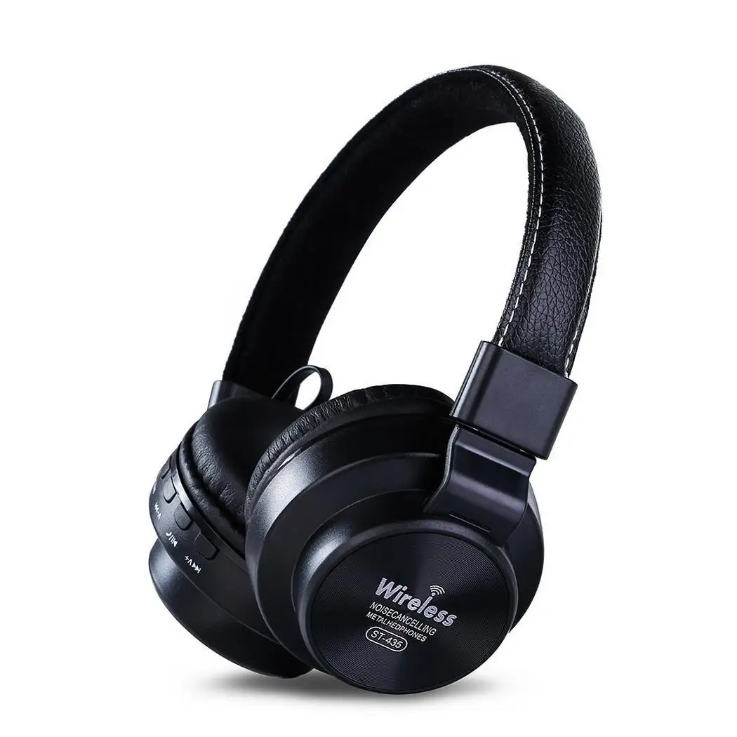 Bluetooth гарнитура складные наушники с микрофоном V5.0 для ПК мобильных 200 мА/ч литий