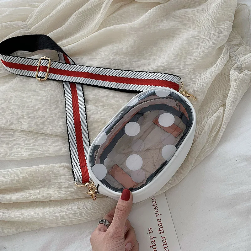 

Summer Transparent Jelly Bag Crossbody Bags Women 2019 High Quality PVC Luxury Handbags Designer Ladies Beach Clear Shoulder Bag