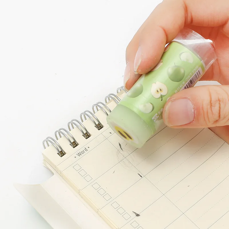 1PCS Korea Cute Crystal Fruit Eraser For Kid Simple Rubber Creative Primary Children Painting Write Special YOUE SHONE | Канцтовары для