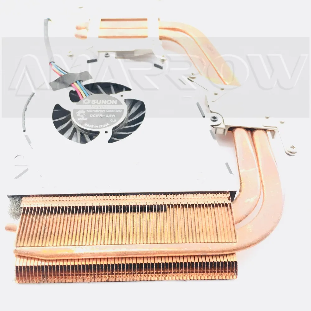 Радиатор процессора, вентилятор охлаждения для lenovo Y560 560P MG75070V1-C000-S99 4FKL3HSLVB02B