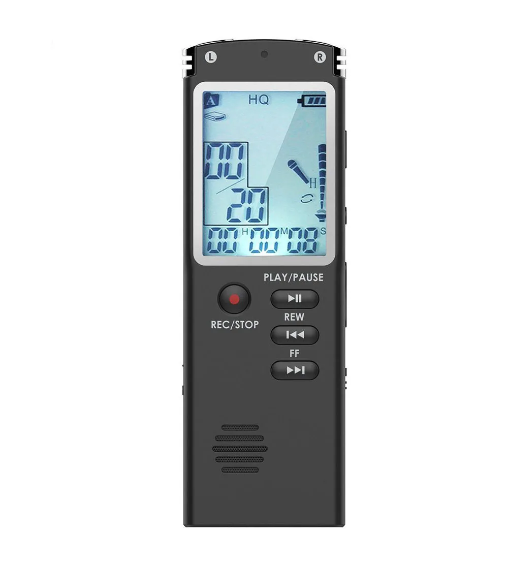 

2019 8GB/16GB/32GB Digital Voice Recorder Audio Recording Voice Activated Telephone Record MP3 Player Dictaphone