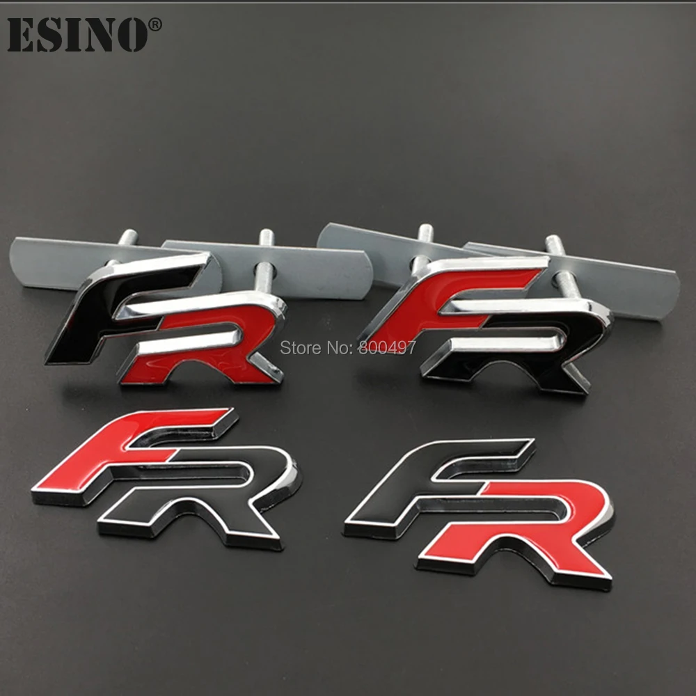 

3D FR Car Front Grill Zinc Alloy Badge Emblem For Car Body Accessories Car Styling Badge Decal for Seat Ibiza Leon Altea FR