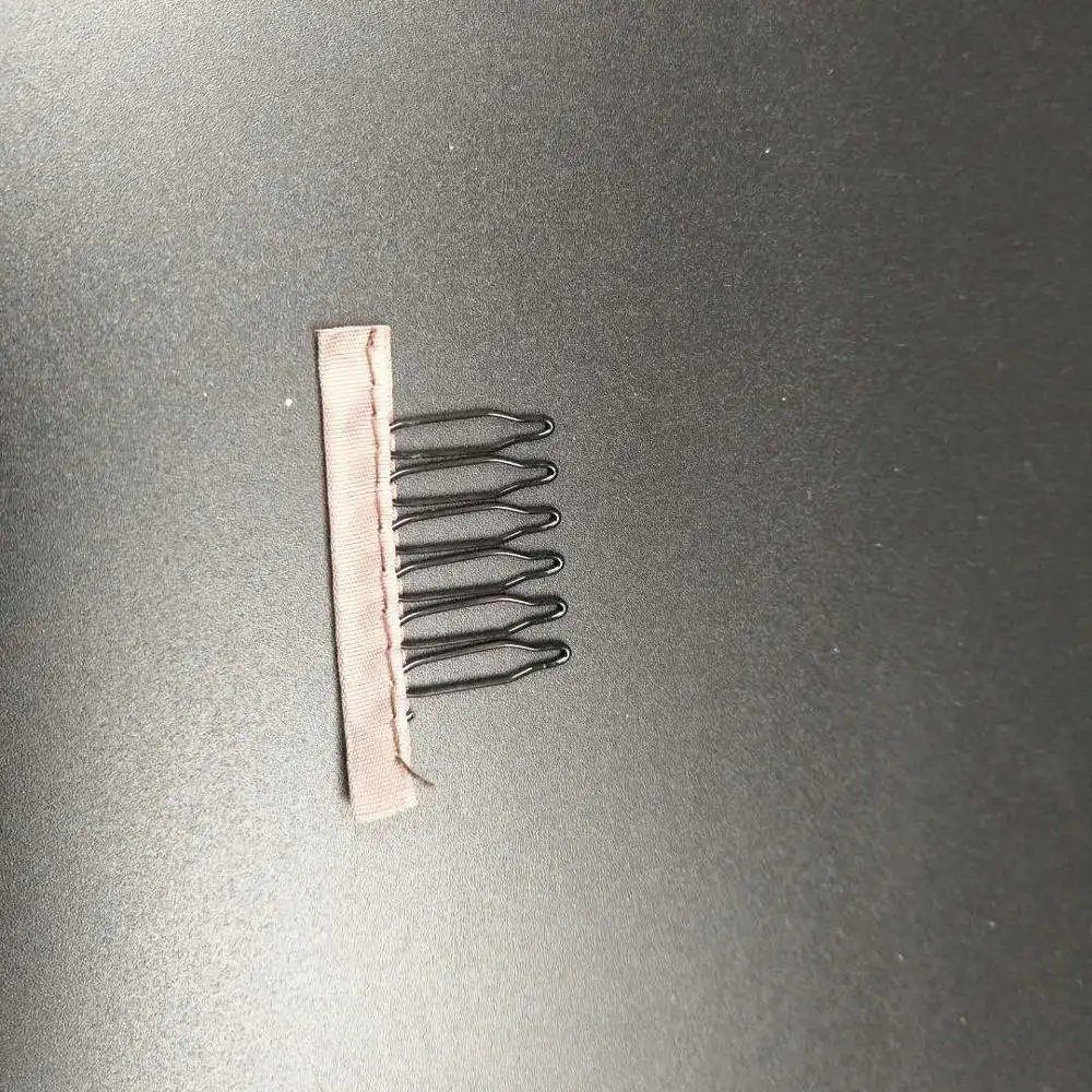 

10-50 Pcs light Brown 6 Teeth Shape Snap Metal Clips For Hair Extensions Weft Clip-on Wig hairgrips for lace wig
