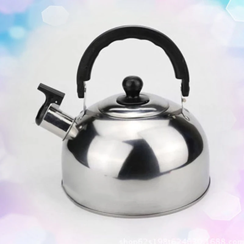 3L Stainless Steel Silver Whistling Kettle Electric Stove Gas Hob