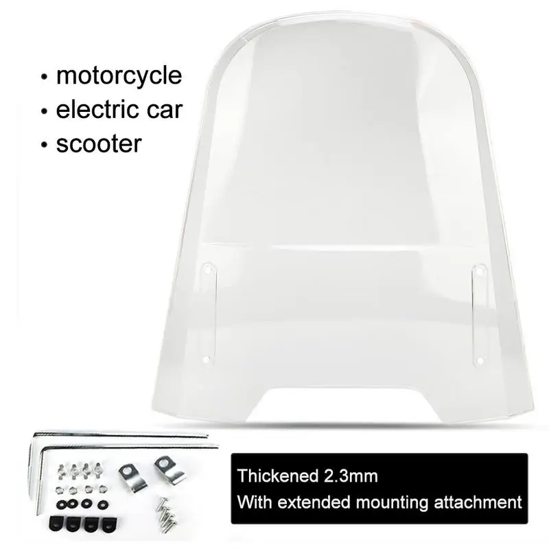 General Purpose PC Windshield For Motorcycles And Electric Vehicles Injection Molding Thickened Windshield
