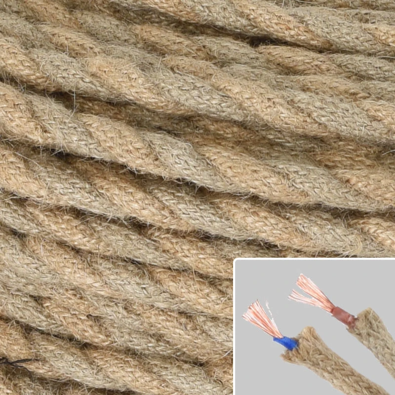 

Vintage Braided Rope Wire Electrical Cable for Edison Pendant Lamp Fitting Rope High Quality for home decoration