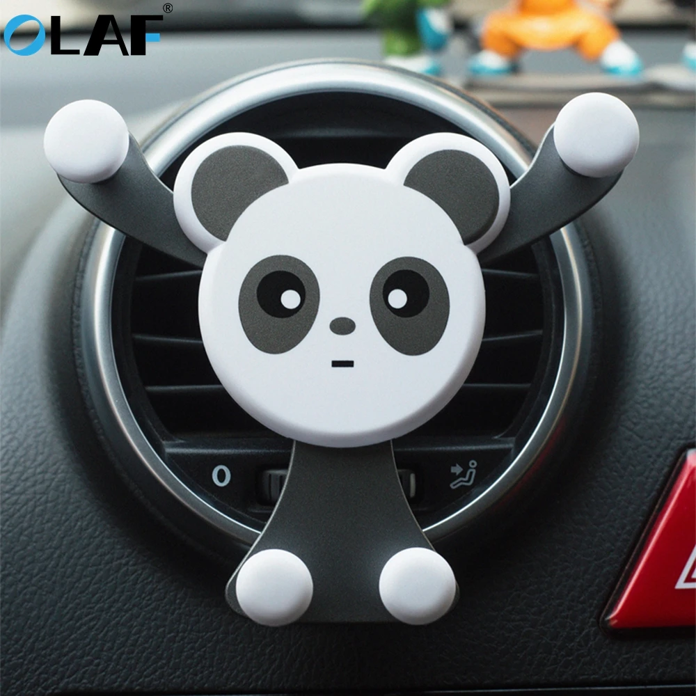 

Car Holder Universal Air Vent Gravity Smartphone Mobile phone Stand Smiley face Bear Car Phone Holder for iphone x 7 8 Samsung