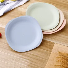 4 шт./компл. с суповую тарелку, производство Китай сплошной Цвет пшеничной соломы креативные столовые приборы посуда легкий пластины для фрукт закуска паста десерт