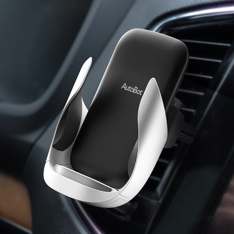

XIAOMI Auto Bot 10W Car Intelligent Wireless Fast Charger Air Vent Phone Holder Bracket for iPhone X For 4.0 to 5.8 inches phone