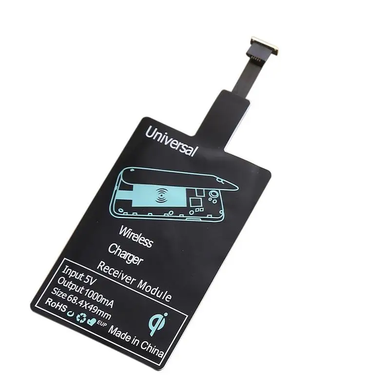 

Qi Wireless Charger Receiver Portable Ultra-thin Wireless Charger Transmitter Smart Charging Adapter For Android For IPhone 7 6S
