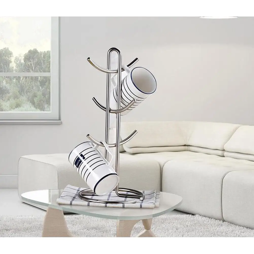 المطبخ تخزين الرف الدائمة كوب من القهوة المنظم القهوة فنجان شاي التخزين حامل المنزل المطبخ القدح رف عرض معلق