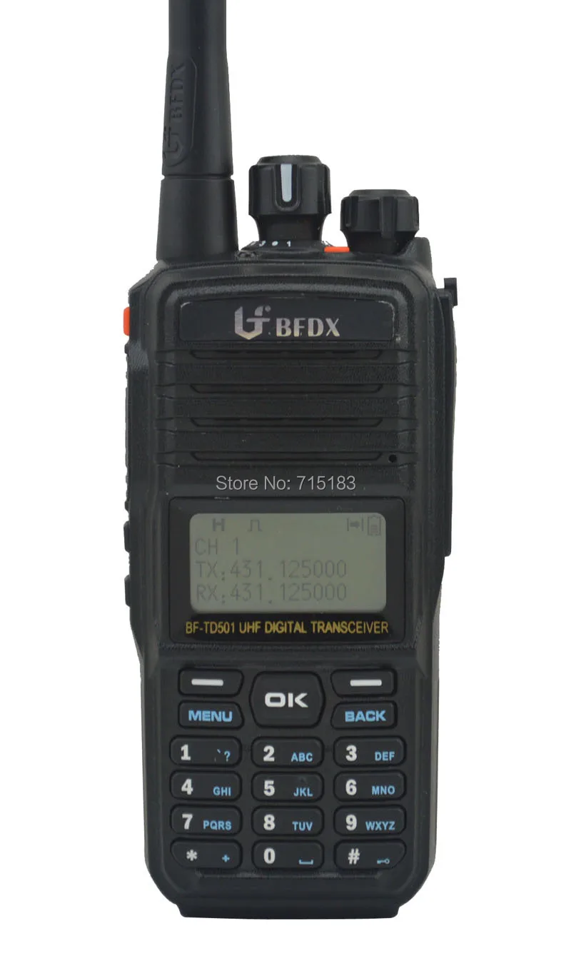 BFDX BF-TD501 UHF 400-470 MHz DMR цифровой FM приемопередатчик цифровой двухстороннее радио