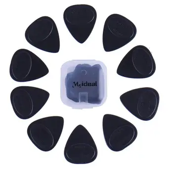 

10pcs/set Guitar Picks Different Thickness Guitar Bass Celluloid Pick Electric Guitarra Plectrums Accessories with plastic box