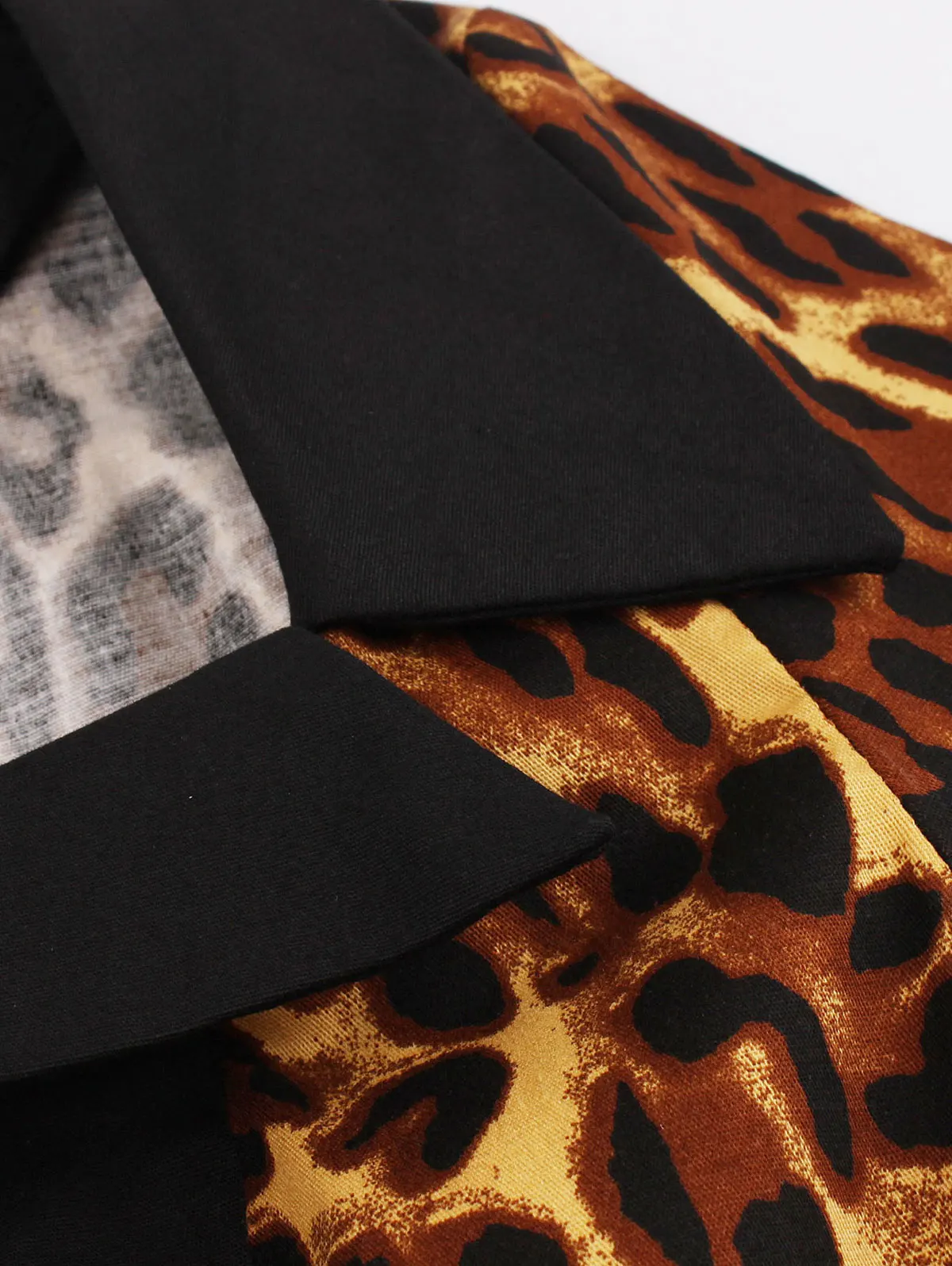 Sovalro винтажное женское платье с леопардовым принтом, квадратный воротник, короткий рукав, тонкий пояс с высокой талией, женские вечерние платья