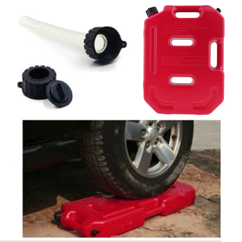 

Red 10L Jerry Can Brand New And High Quality Built-in bendable oil pipe Double side O-rings fit for most of cars Motorcycle