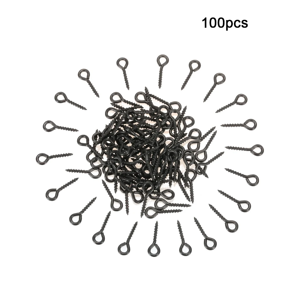 100 шт., 12 мм, винты для ловли карпа, кольцевые кольца Chod Rigs Boilies, зажим для приманки, держатель для приманки, рыболовные снасти