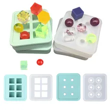 Аксессуары ручной работы портативный 16 мм куб шарик льда решетки формы для ювелирных изделий смолы формы 6 отсек силиконовые формы