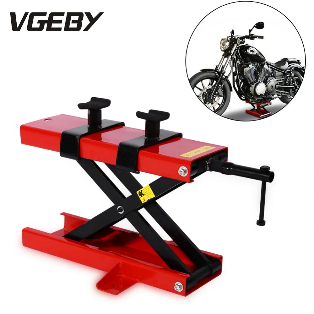 

elevador automovil 500KG Motorcycle Motorbike Bike Stand Scissor Lift Mechanical Jack Paddock Workshop Bench Wide Deck Stand NEW