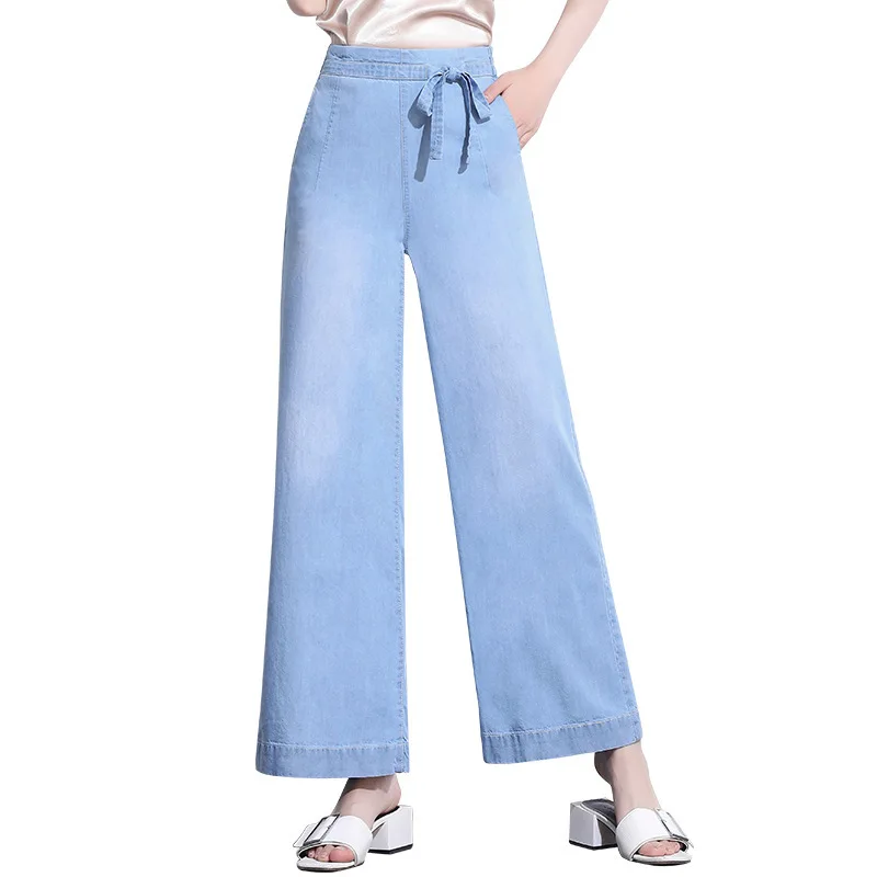 

4XL Plus Size Boyfriend Jeans For Women Casual Vintage High Waist Jeans Loose Wide Leg Denim Pant Femme