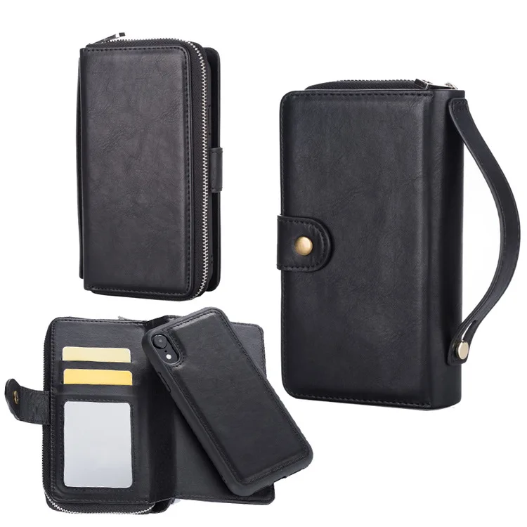

phone cover for iPhone XS Max mobile phone case Multi-function wallet leather case XR mobile phone case